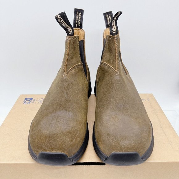 BLUNDSTONE BL 2142 Active Chelsea Boot Brown Black Suede Womens AU 8 US 11 - Picture 8 of 11